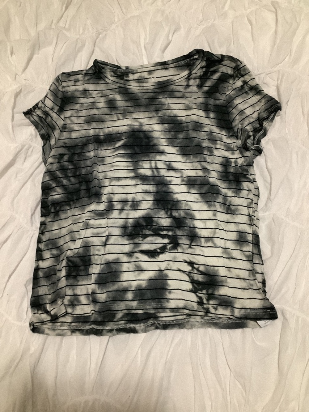 Tie- Dye Striped Tee